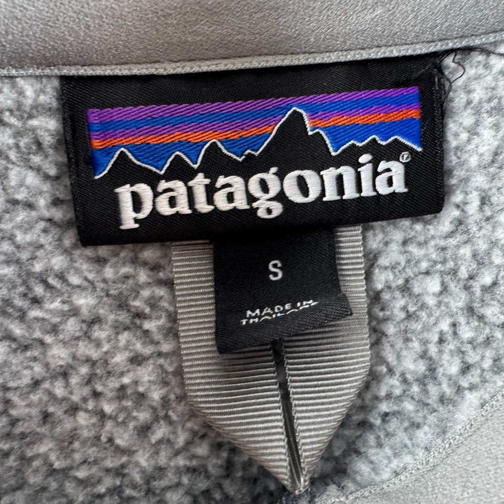 Patagonia Better Sweater Womens Small Gray Fleece Pullover 1/4 Zip - Picture 15 of 16